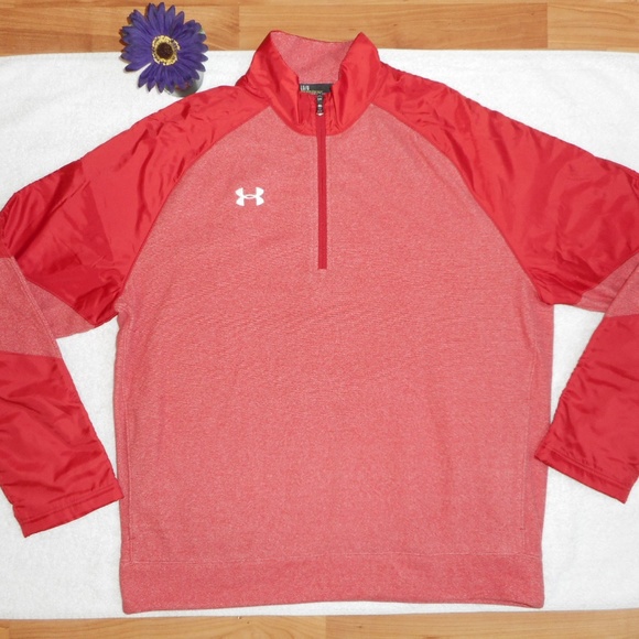 Under Armour Other - UNDER ARMOUR Quarter Zip Size Large Red New